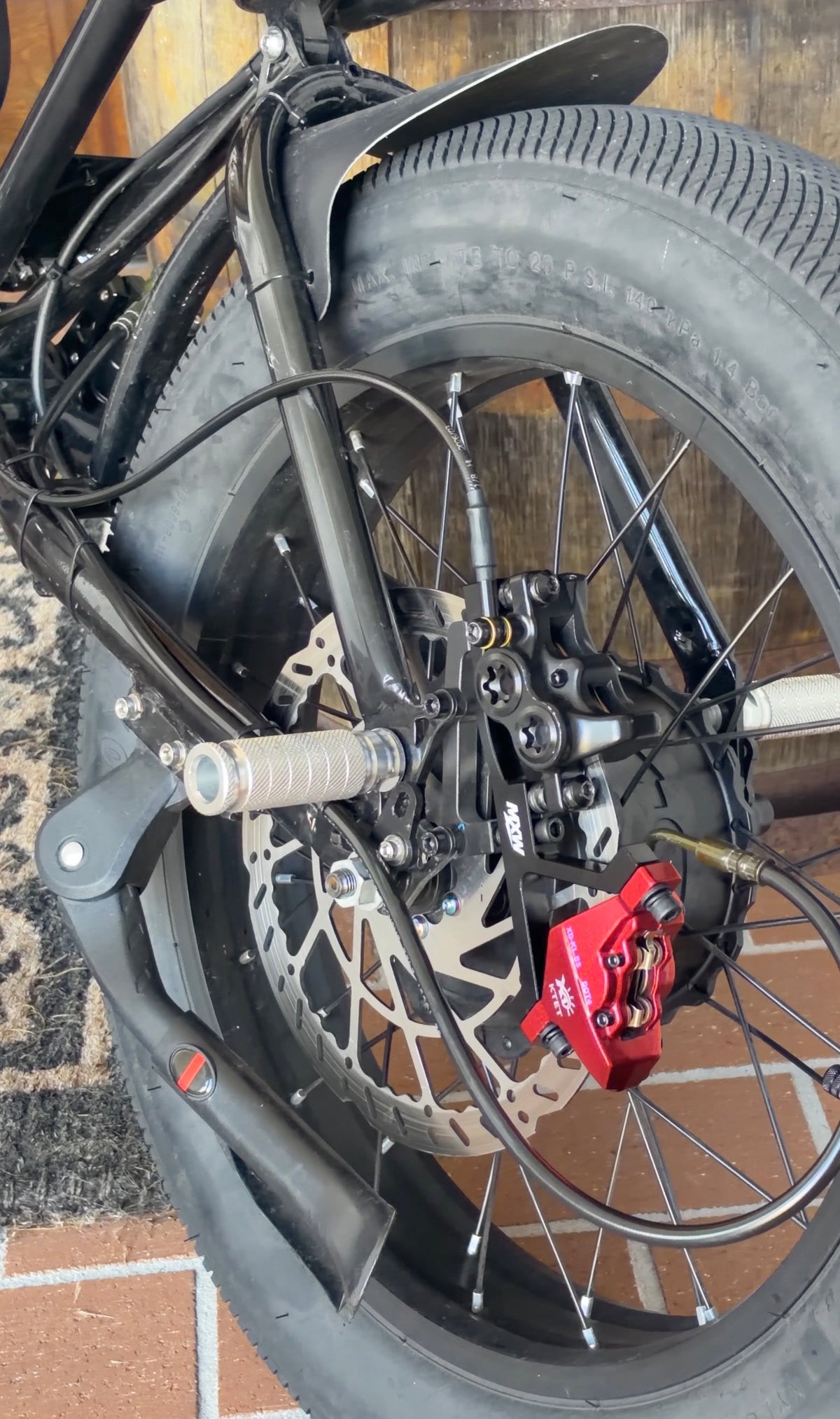 Ridstar/Peg Converted E-Bike Footbrake Kit