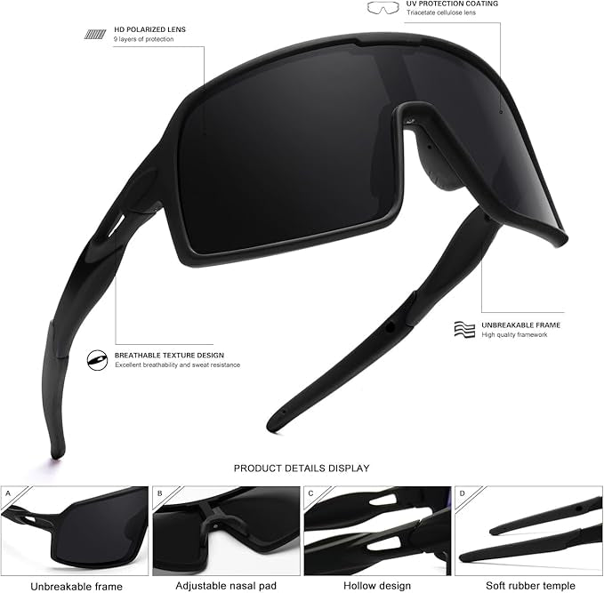 Polarized Black Sunglasses