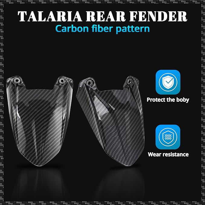 Talaria carbon rear shock guard