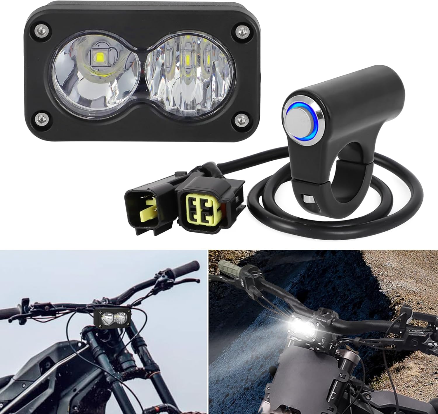 Baja headlight plug n play kit white