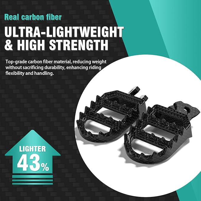Carbon foot pegs