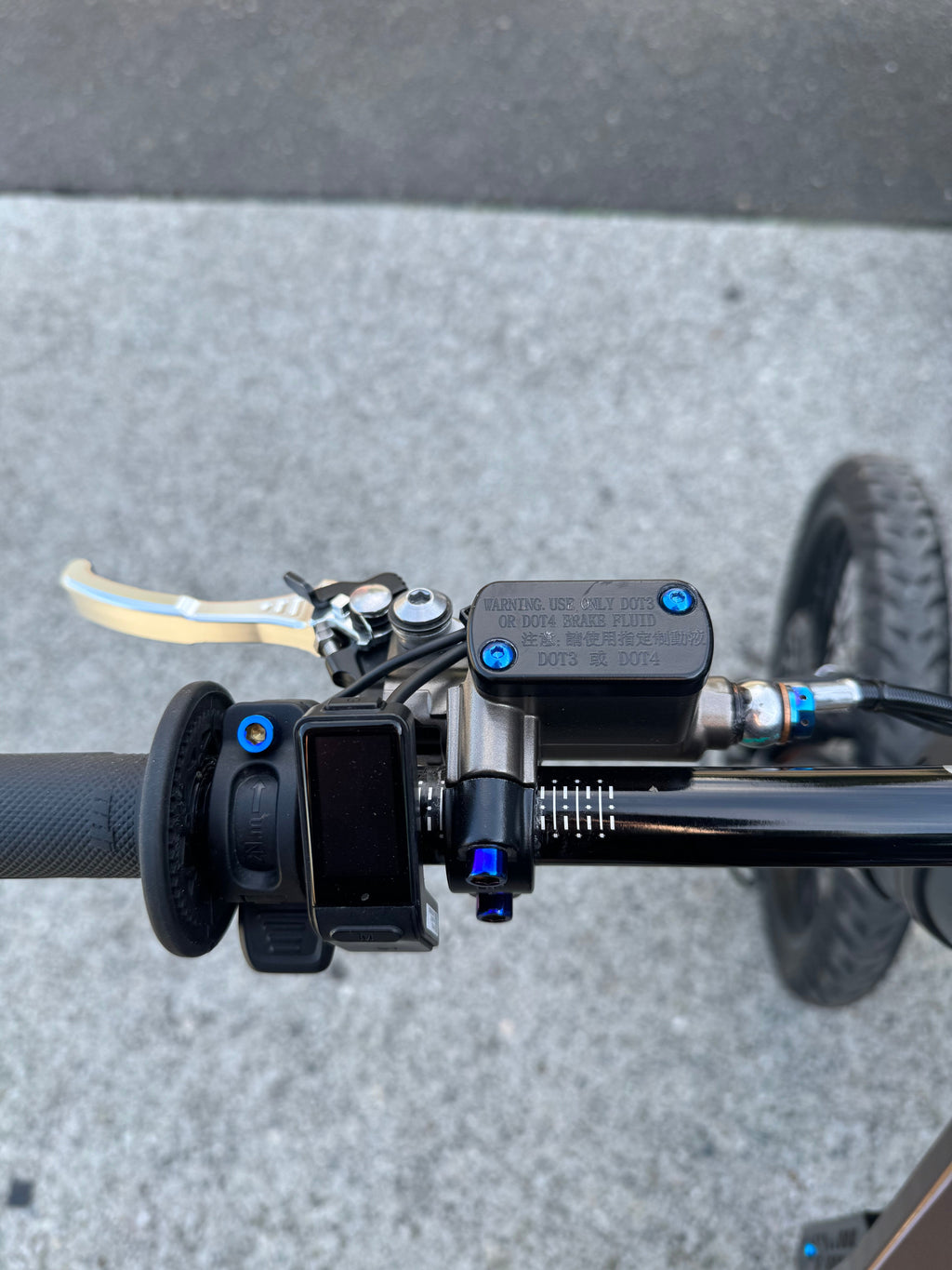 Titanium brake reservoir cap bolts (ultra bee brakes)