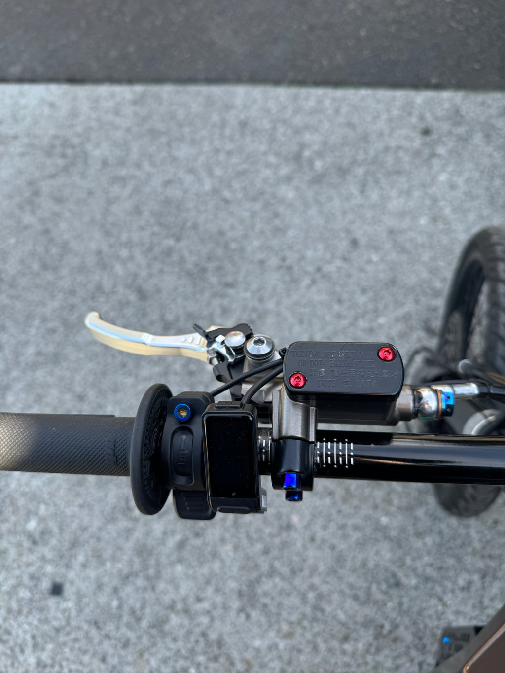 Titanium brake reservoir cap bolts (ultra bee brakes)