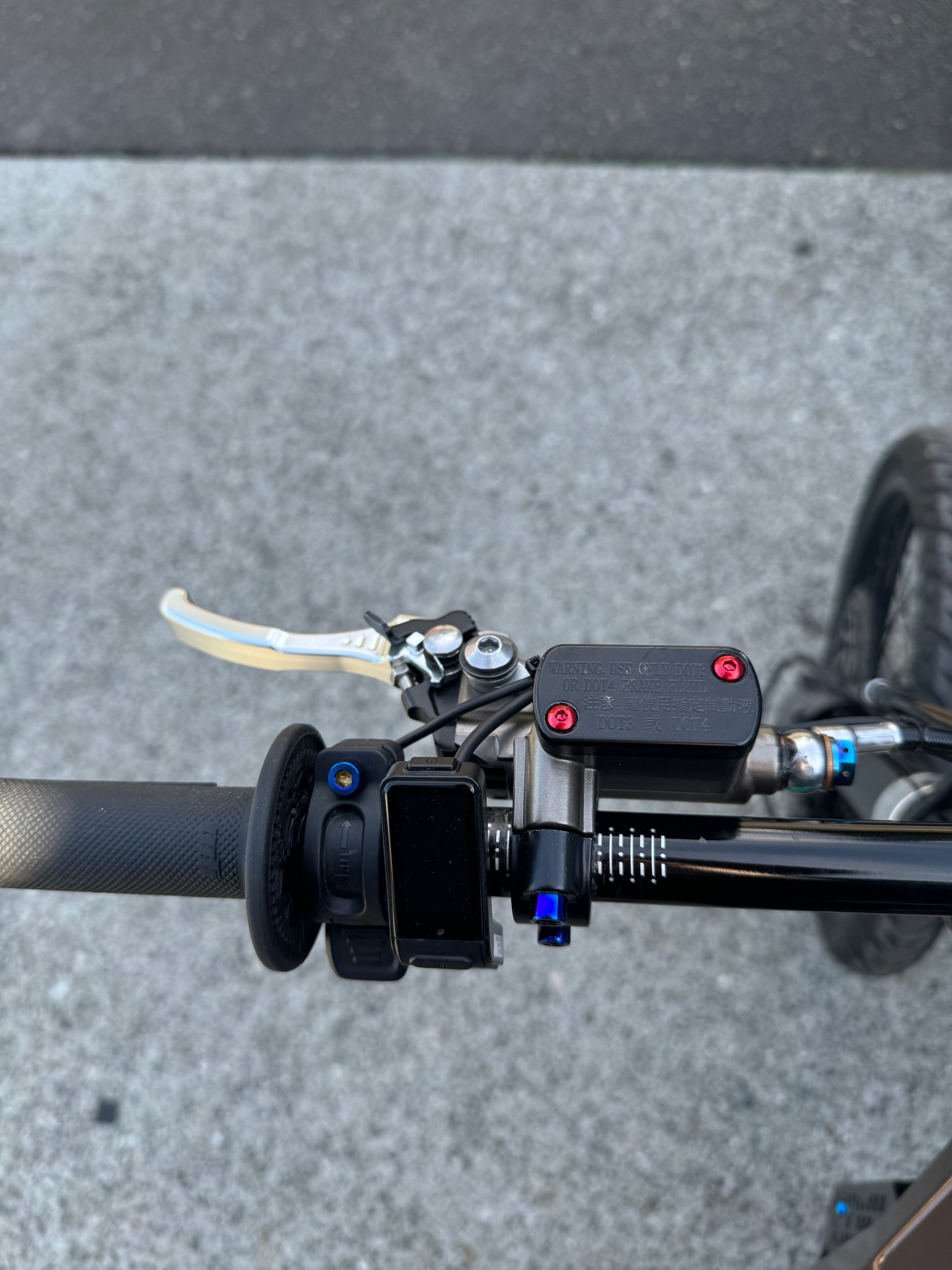 Titanium brake reservoir cap bolts (ultra bee brakes)