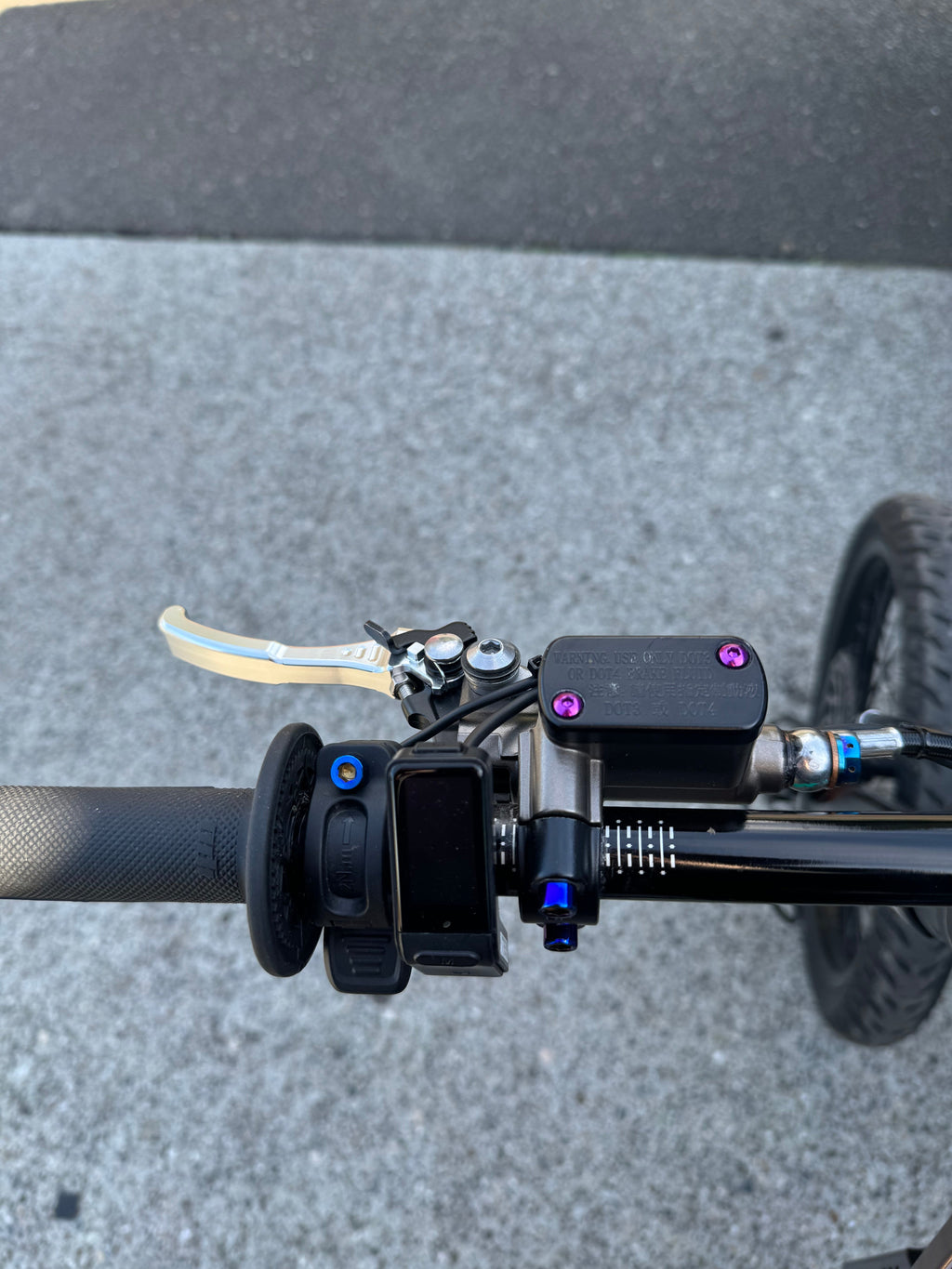 Titanium brake reservoir cap bolts (ultra bee brakes)