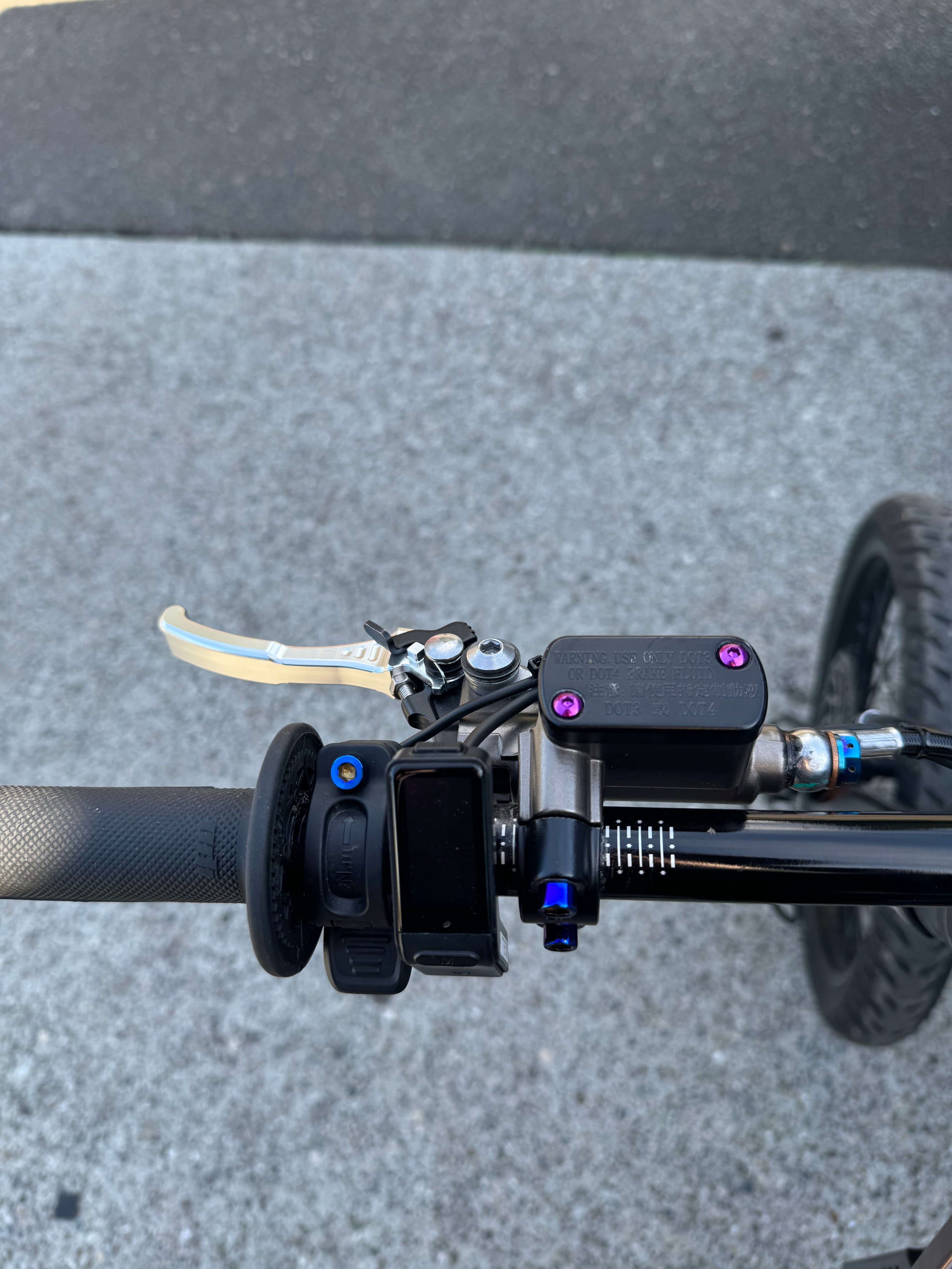 Titanium brake reservoir cap bolts (ultra bee brakes)